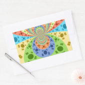 Südkoreanische Flagge Inspiriert Abstrakte Kunstdr Rechteckiger Aufkleber (Umschlag)