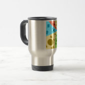 Südkoreanische Flagge Inspiriert Abstrakte Kunstdr Reisebecher (Vorderseite Links)