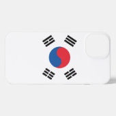 Südkoreanische Flagge iPhone Hülle (Rückseite (Horizontal))