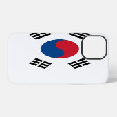 Südkoreanische Flagge iPhone Hülle (Rückseite (Horizontal))