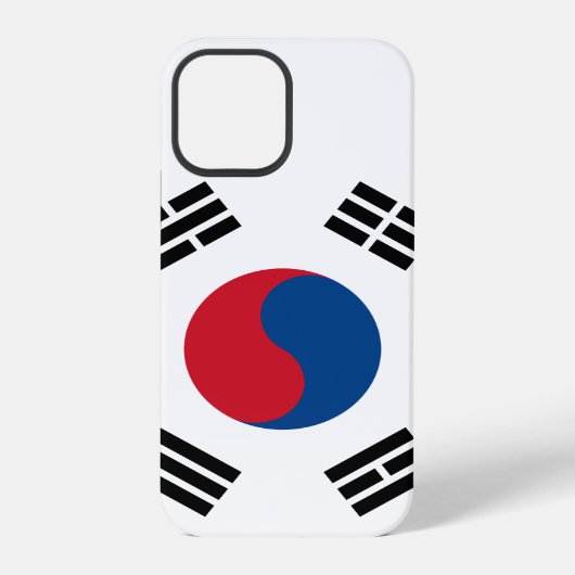 Südkoreanische Flagge iPhone Hülle (Rückseite)