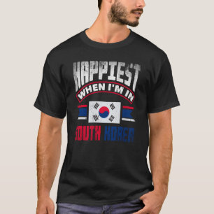 Südkoreanische Flagge ist halb glücklich, wenn ich T-Shirt