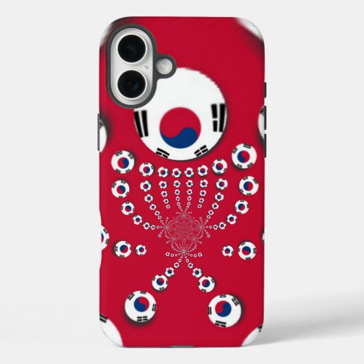 Südkoreanische Flagge Kaleidoskop Art Print Case-Mate iPhone Hülle (Rückseite)
