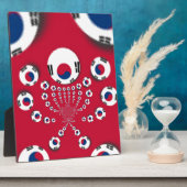 Südkoreanische Flagge Kaleidoskop Art Print Fotoplatte (Seite)