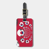 Südkoreanische Flagge Kaleidoskop Art Print Gepäckanhänger (Vorderseite vertikal)