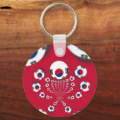 Südkoreanische Flagge Kaleidoskop Art Print Schlüsselanhänger (Vorderseite)