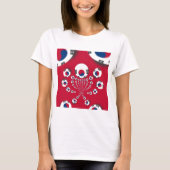 Südkoreanische Flagge Kaleidoskop Art Print T-Shirt (Vorderseite)