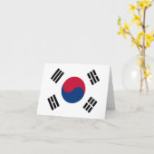 Südkoreanische Flagge Karte (Gelbe Blume)