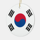 Südkoreanische Flagge Keramik Ornament (Links)