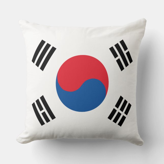 Südkoreanische Flagge Kissen (Vorderseite)