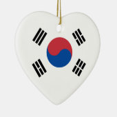 Südkoreanische Flagge - Korea - Taegeukgi - 대 민 국  Keramik Ornament (Rechts)
