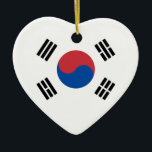 Südkoreanische Flagge - Korea - Taegeukgi - 대 민 국  Keramik Ornament<br><div class="desc">Südkoreanische Flagge - Korea - Taegeukgi - 대 한 민 국 - 기 의 - 국 unmittelbar대, koreanische Geschenkideen, i Liebe südkorea</div>