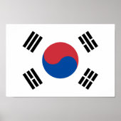 Südkoreanische Flagge - Korea - Taegeukgi - 대 민 국 Poster (Vorne)