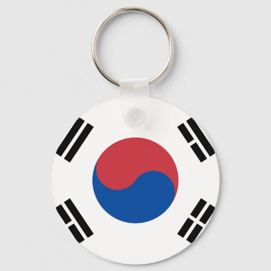 Südkoreanische Flagge - Korea - Taegeukgi - 대 민 국  Schlüsselanhänger (Vorderseite)