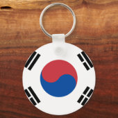 Südkoreanische Flagge - Korea - Taegeukgi - 대 민 국  Schlüsselanhänger (Vorderseite)