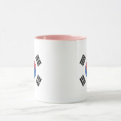 Südkoreanische Flagge - Korea - Taegeukgi - 대 한 민 Tasse (Zentrum)