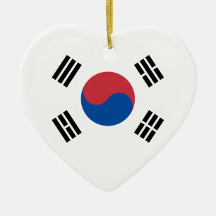 Südkoreanische Flagge - Korea - Taegeukgi - 대  Keramik Ornament