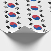 Südkoreanische Flagge - Korea - Taegeukgi - Geschenkpapier (Ecke)