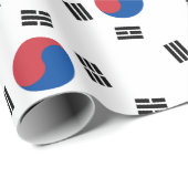 Südkoreanische Flagge - Korea - Taegeukgi - Geschenkpapier (Rolleneckpunkt)