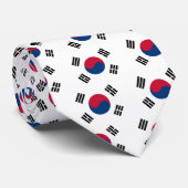 Südkoreanische Flagge Krawatte (Gerollt)