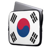 Südkoreanische Flagge Laptopschutzhülle (Vorderseite Links)