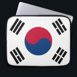 Südkoreanische Flagge Laptopschutzhülle<br><div class="desc">Südkoreanische Flagge. Große Flagge von Südkorea</div>