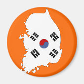 Südkoreanische Flagge Magnet (Vorne)