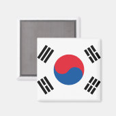 Südkoreanische Flagge Magnet (Vorderseite/Rückseite)