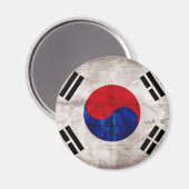Südkoreanische Flagge Magnet (Vorderseite/Rückseite)
