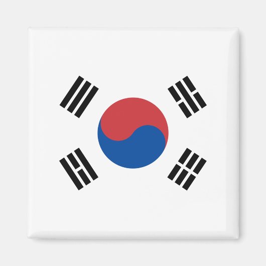 Südkoreanische Flagge Magnet (Vorne)