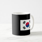 Südkoreanische Flagge mit koreanischen Farben Kaffeetasse (VorderseiteRechts)
