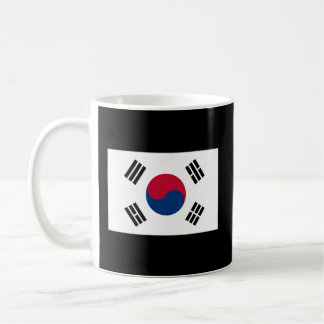Südkoreanische Flagge mit koreanischen Farben Kaffeetasse