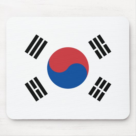 Südkoreanische Flagge Mousepad (Vorne)