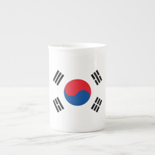 Südkoreanische Flagge ohne Grenzen Porzellantasse