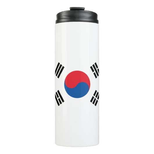 Südkoreanische Flagge ohne Grenzen Thermosbecher (Vorderseite)