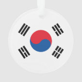 Südkoreanische Flagge Ornament (Rückseite)