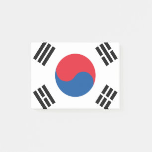 Südkoreanische Flagge Post-it Klebezettel