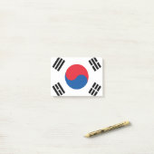 Südkoreanische Flagge Post-it Klebezettel (Auf Schreibtisch)