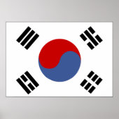 Südkoreanische Flagge Poster (Vorne)