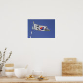 Südkoreanische Flagge Poster (Küche)