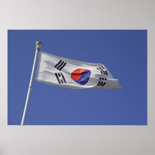 Südkoreanische Flagge Poster
