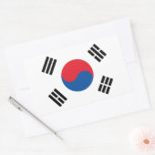 Südkoreanische Flagge Rechteckiger Aufkleber (Umschlag)