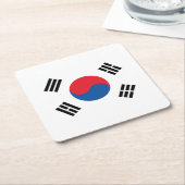Südkoreanische Flagge Rechteckiger Pappuntersetzer (angewinkelt)