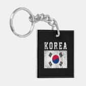 Südkoreanische Flagge Schlüsselanhänger (Vorderseite links)
