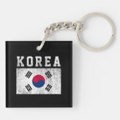 Südkoreanische Flagge Schlüsselanhänger (Rückseite)