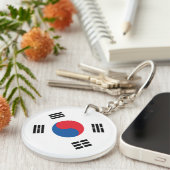 Südkoreanische Flagge Schlüsselanhänger (Vorderseite rechts)