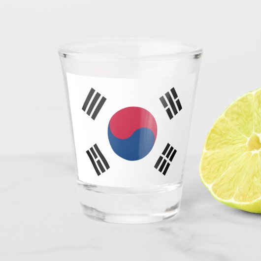 Südkoreanische Flagge Schnapsglas (Vorderseite)