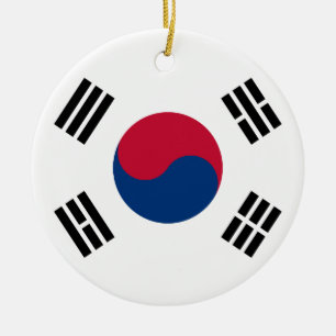 Südkoreanische Flagge Seoul S.K. Koreaner-Prix Keramik Ornament