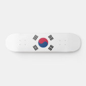 Südkoreanische Flagge Skateboard (Horizontal)
