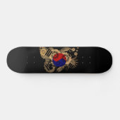 Südkoreanische Flagge Skateboard (Horizontal)